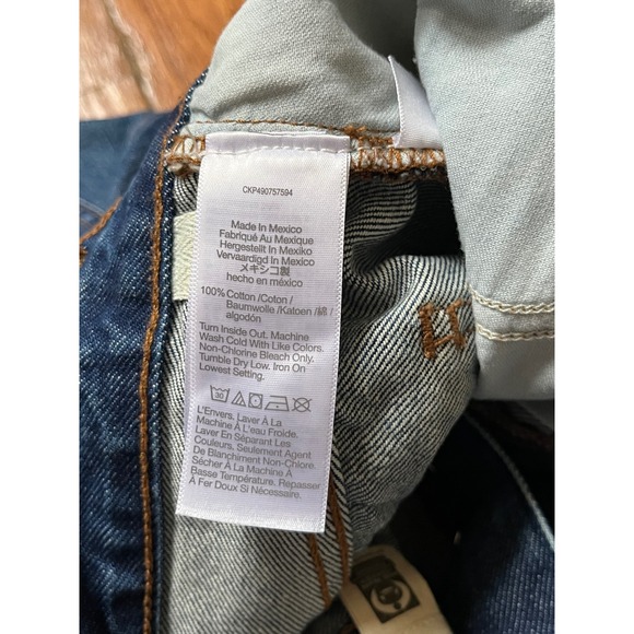 Madewell Low Slung Baggy Jeans Medium Wash Button Fly Size 27 - Picture 6 of 11